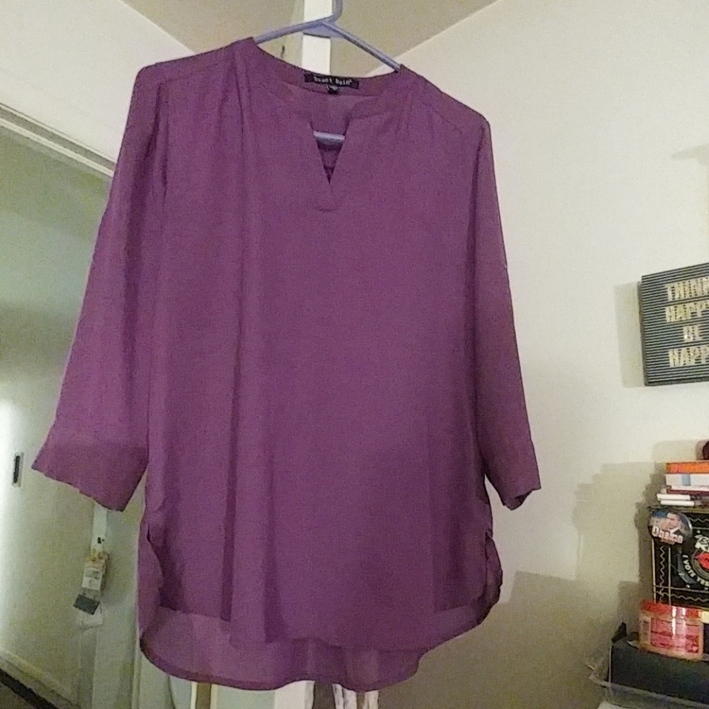 Purple Vneck Top